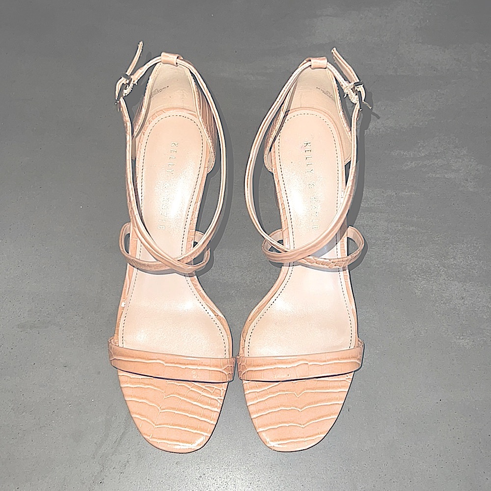 Kelly& Katie Crocodile embossed sandals